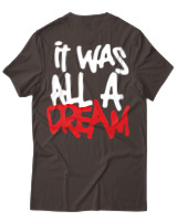 T-Shirt Αντρικό - It Was All A Dream - Color Thumbnail Καφέ
