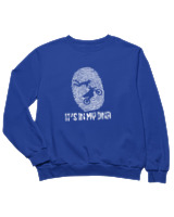 Φούτερ χωρίς κουκούλα Παιδικό - Its In My Dna - Color Thumbnail Μπλε Ρουά