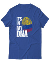 T-Shirt Unisex - Its In My Dna - Color Thumbnail Μπλε Ρουά