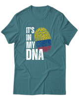 T-Shirt Unisex - Its In My Dna - Color Thumbnail Μπλε Πράσινο