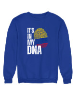 Φούτερ χωρίς κουκούλα Γυναικείο - Its In My Dna - Color Thumbnail Μπλε Ρουά