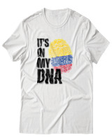 T-Shirt Unisex - Its In My Dna - Color Thumbnail Άσπρο