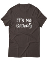 T-Shirt  Γυναικείο - Its My Birthday - Color Thumbnail Καφέ