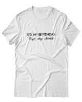 T-Shirt  Γυναικείο - Its My Birthday - Color Thumbnail Άσπρο