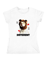 Κοριτσίστικο Κοντομανικο Παιδικό - Its Ok To Be Different - Color Thumbnail ΄Ασπρο