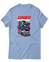 T-Shirt Αντρικό - Japanese - Color Thumbnail Γαλάζιο