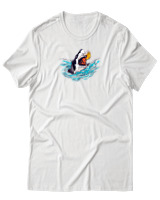 T-Shirt Αντρικό - Jawsome Slice - Color Thumbnail Άσπρο