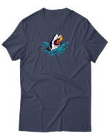 T-Shirt Αντρικό - Jawsome Slice - Color Thumbnail Μπλε Γκρι