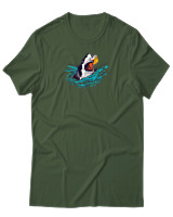 T-Shirt Αντρικό - Jawsome Slice - Color Thumbnail Κυπαρισσί