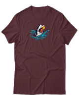 T-Shirt Αντρικό - Jawsome Slice - Color Thumbnail Μπορντό