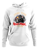 Φούτερ με κουκούλα Αντρικό - Join The Drunk Side - Color Thumbnail ΄Ασπρο