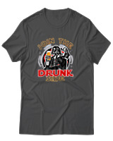 T-Shirt Αντρικό - Join The Drunk Side - Color Thumbnail Ανθρακί
