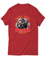 T-Shirt Αντρικό - Join The Drunk Side - Color Thumbnail Κόκκινο