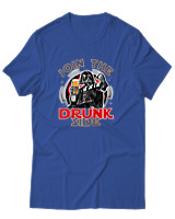 T-Shirt Αντρικό - Join The Drunk Side - Color Thumbnail Μπλε Ρουά