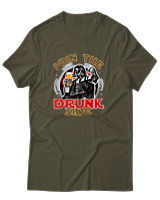 T-Shirt Αντρικό - Join The Drunk Side - Color Thumbnail Χακί