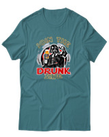 T-Shirt Αντρικό - Join The Drunk Side - Color Thumbnail Μπλε Πράσινο