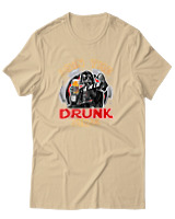T-Shirt Αντρικό - Join The Drunk Side - Color Thumbnail Μπεζ