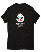 T-Shirt Αντρικό - Joker Panda - Color Thumbnail Μαύρο