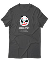 T-Shirt Αντρικό - Joker Panda - Color Thumbnail Ανθρακί