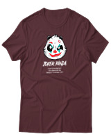 T-Shirt Αντρικό - Joker Panda - Color Thumbnail Μπορντό