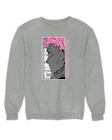 Φούτερ χωρίς κουκούλα Γυναικείο - Jujutsu Kaisen - Color Thumbnail Γκρι Μελανζέ