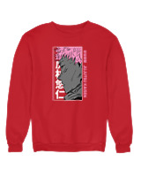 Φούτερ χωρίς κουκούλα Γυναικείο - Jujutsu Kaisen - Color Thumbnail Κόκκινο