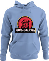 Φούτερ με κουκούλα - Jurassic Pug - Color Thumbnail Blue Carolina