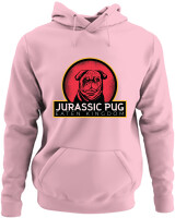 Φούτερ με κουκούλα - Jurassic Pug - Color Thumbnail Pink