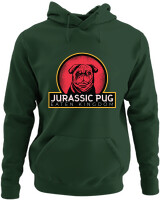 Φούτερ με κουκούλα - Jurassic Pug - Color Thumbnail Κυπαρισσί