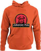Φούτερ με κουκούλα - Jurassic Pug - Color Thumbnail Orange