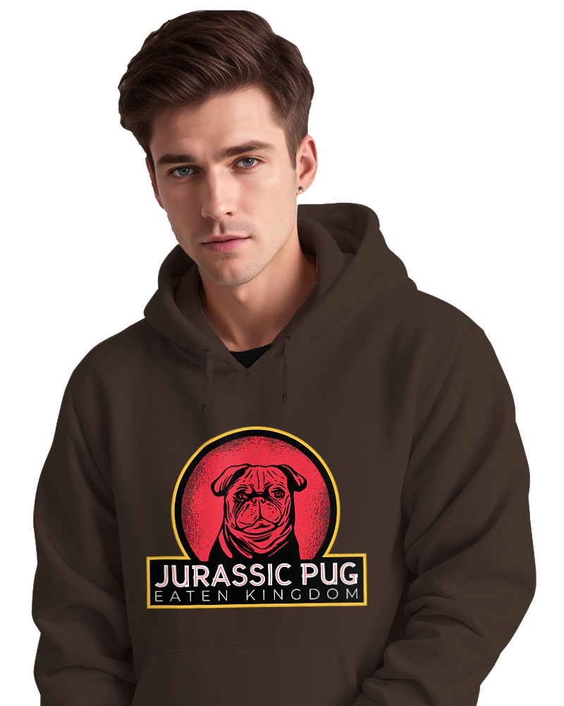 Φούτερ με κουκούλα - Jurassic Pug - Image 2