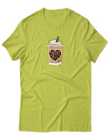 T-Shirt Αντρικό - Just A Coffee - Color Thumbnail Λαχανί