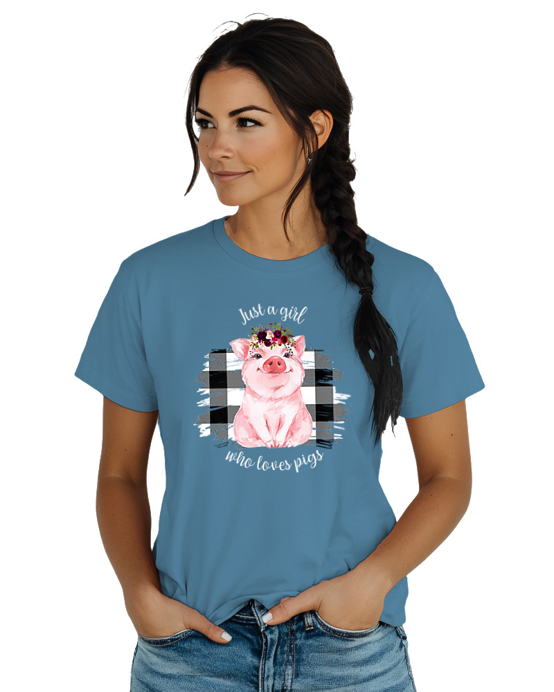 Just A Girl Who Loves Pigs - Image 1