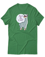T-Shirt Αντρικό - Just Be Cool - Color Thumbnail Πράσινο