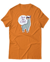 T-Shirt Αντρικό - Just Be Cool - Color Thumbnail Πορτοκαλί