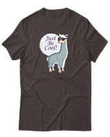 T-Shirt Αντρικό - Just Be Cool - Color Thumbnail Καφέ