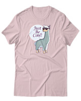 T-Shirt Αντρικό - Just Be Cool - Color Thumbnail Απαλό Ροζ