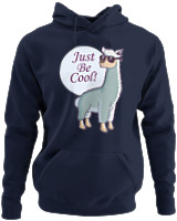 Φούτερ με κουκούλα - Just Be Cool - Color Thumbnail Navy Blue