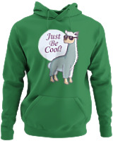 Φούτερ με κουκούλα - Just Be Cool - Color Thumbnail Kelly Green