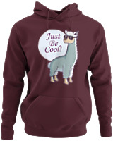 Φούτερ με κουκούλα - Just Be Cool - Color Thumbnail Marron