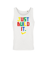 Αμάνικο Μπλουζάκι Αντρικό - Just Build It - Color Thumbnail 'Ασπρο