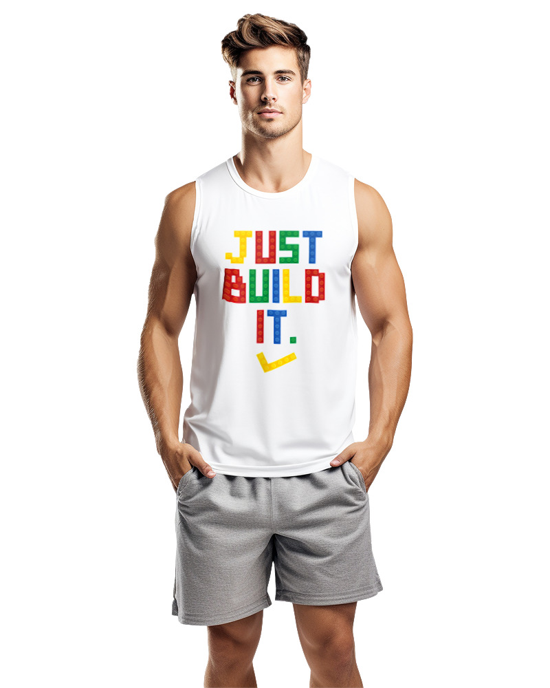 Αμάνικο Μπλουζάκι Αντρικό - Just Build It - Image 1