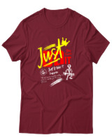 T-Shirt Αντρικό - Just Do It - Color Thumbnail Σκούρο Κόκκινο