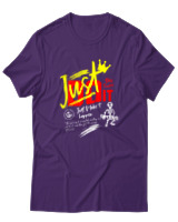 T-Shirt Αντρικό - Just Do It - Color Thumbnail Σκούρο Μωβ