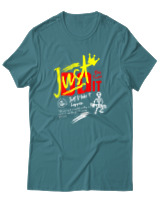 T-Shirt Αντρικό - Just Do It - Color Thumbnail Μπλε Πράσινο