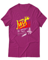T-Shirt Αντρικό - Just Do It - Color Thumbnail Φουξια