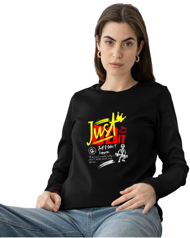 Μακρυμάνικο Μακό Γυναικείο - Just Do It - Image 1