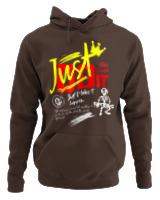 Φούτερ με κουκούλα - Just Do It - Color Thumbnail Καφέ