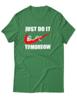 T-Shirt Αντρικό - Just Do It Tomorrow - Color Thumbnail Πράσινο
