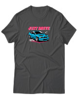 T-Shirt Unisex - Just Drive - Color Thumbnail Ανθρακί